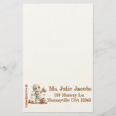 カボチャのドリップ – 甘い恐怖とミイラ 便箋 (正面)