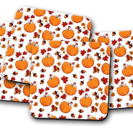 カボチャのドリンク|秋のコルクドリンクコースター コースター