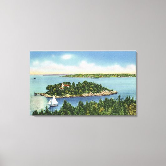 カボチャのノブとロングアイランド キャンバスプリント (正面)