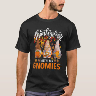カボチャのノーム 秋 かわいい ハロウィン 感謝祭 Tシャツ