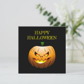 カボチャのハッピーハロウィンカード カード (スタンド正面)