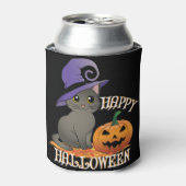 カボチャのハッピーハロウィーン猫 缶クーラー (缶正面)
