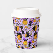 カボチャのハロウィンキャンディブラックキャッツ 紙コップ (正面)