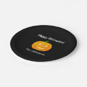 カボチャのハロウィンパーティー紙皿 ペーパープレート (アングル)