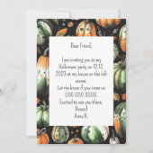 カボチャのハロウィン招待状 招待状 (正面)