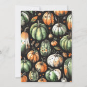 カボチャのハロウィン招待状 招待状 (裏面)