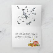 カボチャのハロウィン猫 カード (内部)