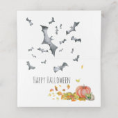 カボチャのハロウィン猫 プレイスカード (内部開封)