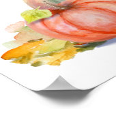 カボチャのハロウィン猫 ポスター (角)