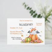 カボチャのハロウィン猫 招待状 (スタンド正面)
