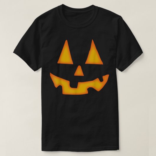 カボチャのハロウィン男性へのシャツの女性ジャックO Lant Tシャツ (デザイン正面)