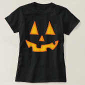 カボチャのハロウィン男性へのシャツの女性ジャックO Lant Tシャツ (デザイン正面)
