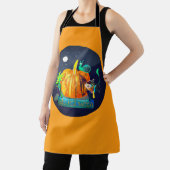 カボチャのハロウィーンの友人 – 魔法の動物 エプロン (インサイチュ)