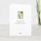 カボチャのハロウィーンカードを持つ生き物 カード (裏面)