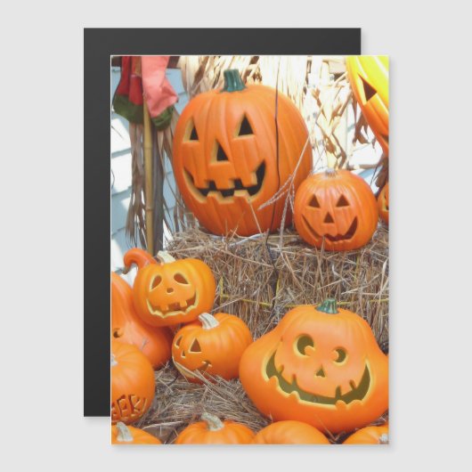 カボチャのハロウィーンハロウィーンのカボチャのちょうちんオレンジのカボチャ (正面/裏面)
