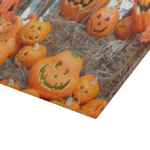 カボチャのハロウィーンハロウィーンのカボチャのちょうちんオレンジのカボチャ カッティングボード (角)