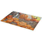 カボチャのハロウィーンハロウィーンのカボチャのちょうちんオレンジのカボチャ カッティングボード (角)