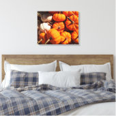 カボチャのハロウィーンハロウィーンのカボチャのちょうちんオレンジのカボチャ キャンバスプリント (インサイチュ (寝室))