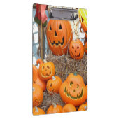 カボチャのハロウィーンハロウィーンのカボチャのちょうちんオレンジのカボチャ クリップボード (右)