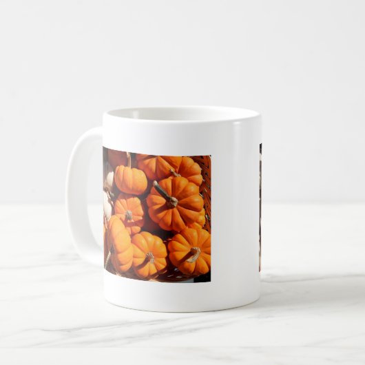 カボチャのハロウィーンハロウィーンのカボチャのちょうちんオレンジのカボチャ コーヒーマグカップ (正面左)