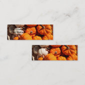 カボチャのハロウィーンハロウィーンのカボチャのちょうちんオレンジのカボチャ スキニー名刺 (正面/裏面)