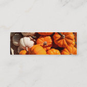 カボチャのハロウィーンハロウィーンのカボチャのちょうちんオレンジのカボチャ スキニー名刺 (裏面)