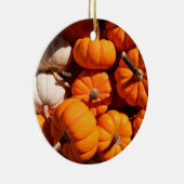 カボチャのハロウィーンハロウィーンのカボチャのちょうちんオレンジのカボチャ セラミックオーナメント (右)