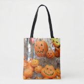 カボチャのハロウィーンハロウィーンのカボチャのちょうちんオレンジのカボチャ トートバッグ (正面)