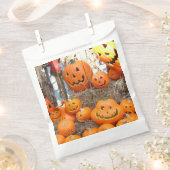 カボチャのハロウィーンハロウィーンのカボチャのちょうちんオレンジのカボチャ フェイバーバッグ (クリップ留めされた状態)