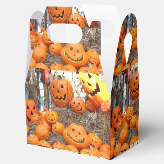カボチャのハロウィーンハロウィーンのカボチャのちょうちんオレンジのカボチャ フェイバーボックス (オープン)
