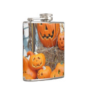 カボチャのハロウィーンハロウィーンのカボチャのちょうちんオレンジのカボチャ フラスク (右)