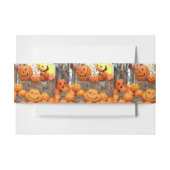 カボチャのハロウィーンハロウィーンのカボチャのちょうちんオレンジのカボチャ 招待状ベリーバンド (正面例)