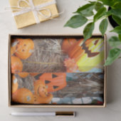 カボチャのハロウィーンハロウィーンのカボチャのちょうちんオレンジのカボチャ 薄葉紙 (ギフト)