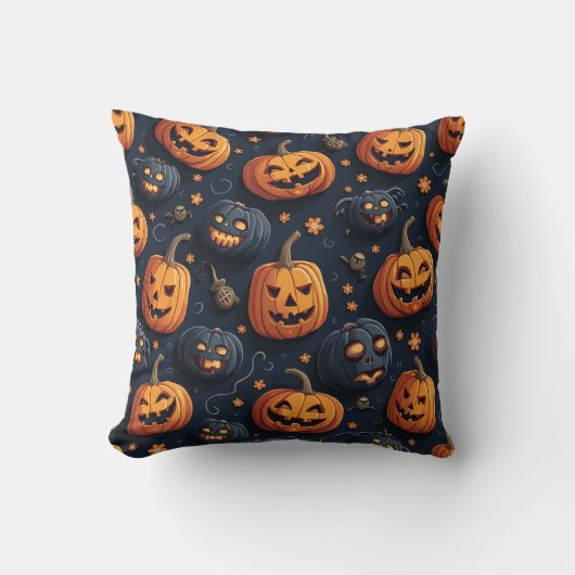 カボチャのハロウィーンフェスティバル クッション (正面)