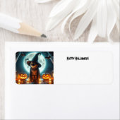 カボチャのハロウィーン猫 ラベル (インサイチュ)