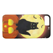 カボチャのハロウィーン·ブラック·キャット Case-Mate iPhoneケース (裏面(横))