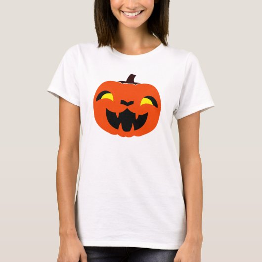 カボチャのハロウィーンTシャツ Tシャツ (正面)
