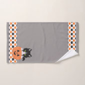 カボチャのバスルームのタオルのセットの猫 バスタオルセット (ハンドタオル)