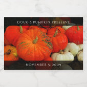 カボチャのバター フードラベル (シングルラベル)