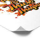 カボチャのパイと太い太い太もも必須 ポスター (角)