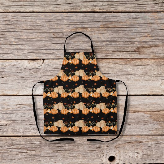 カボチャのパイと黒糖キューブ エプロン