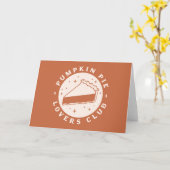 カボチャのパイ愛好家クラブ カード (黄色い花)