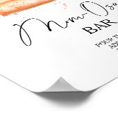 カボチャのパイ赤ちゃんシャワーモモモザバー ポスター (角)