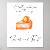 カボチャのパイ – スイーツとお菓子の赤ちゃんシャワー ポスター (正面)