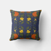 カボチャのパッチとつる植物枕 クッション (裏面)