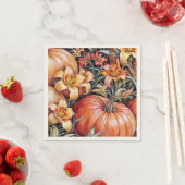 カボチャのパッチとダユリのフロマット スタンダードカクテルナプキン (インサイチュ)