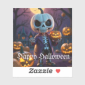 カボチャのパッチのスケルトンの仲間 シール (シート)