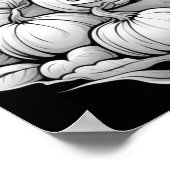 カボチャのパッチの色の幽霊 ポスター (角)