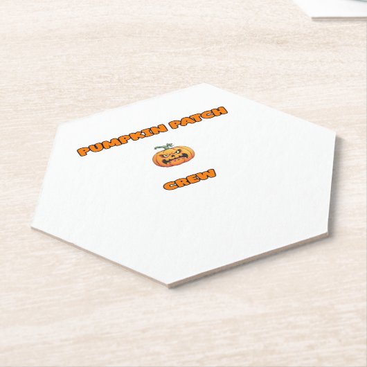 カボチャのパッチクルーのマッチング秋の装クラシック置T ペーパーコースター (アングル)