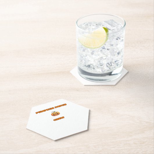 カボチャのパッチクルーのマッチング秋の装クラシック置T ペーパーコースター (インサイチュ)